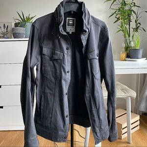Gray denim jacket, L